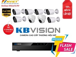 Trọn Bộ 8 Camera KB VISION 2.0M